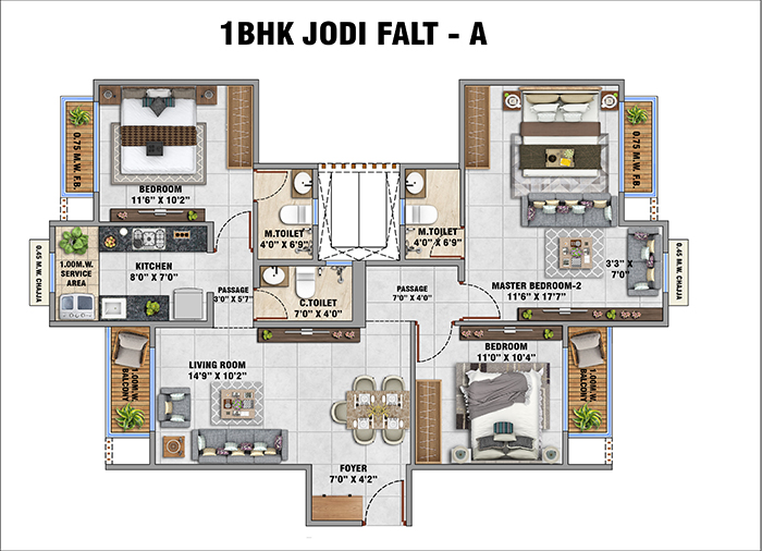 Runwal Kalyan - 1 BHK Home