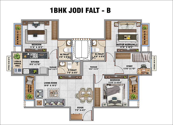 Runwal Kalyan - 3 BHK Home